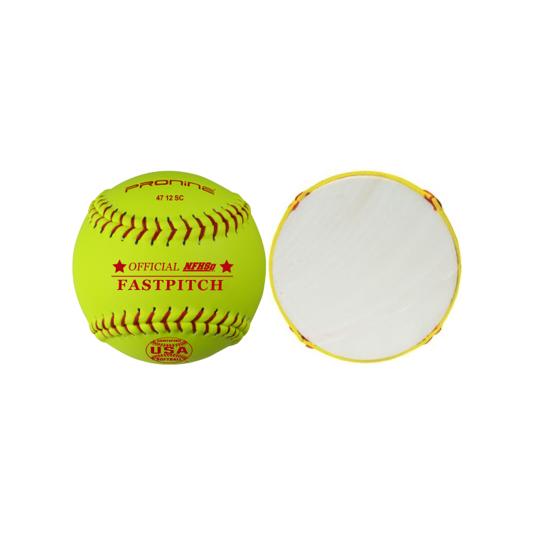 ProNine USA/NFHS Synthetic Cover Softball 12"