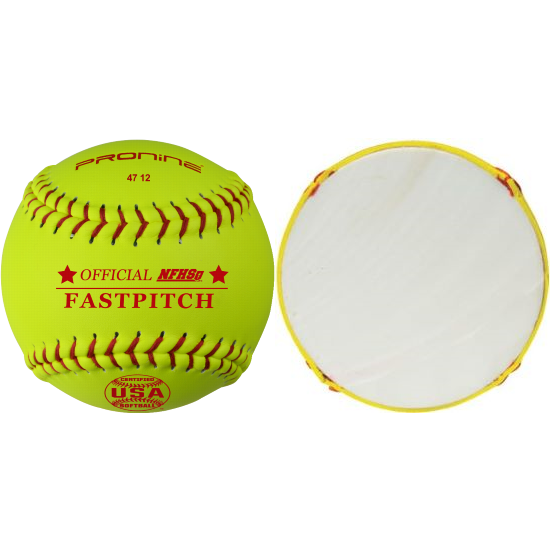 ProNine USA/NFHS Leather Softball 12"