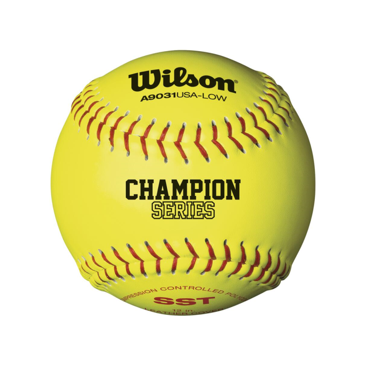Wilson 12" ASA Leather Polycore Softballs