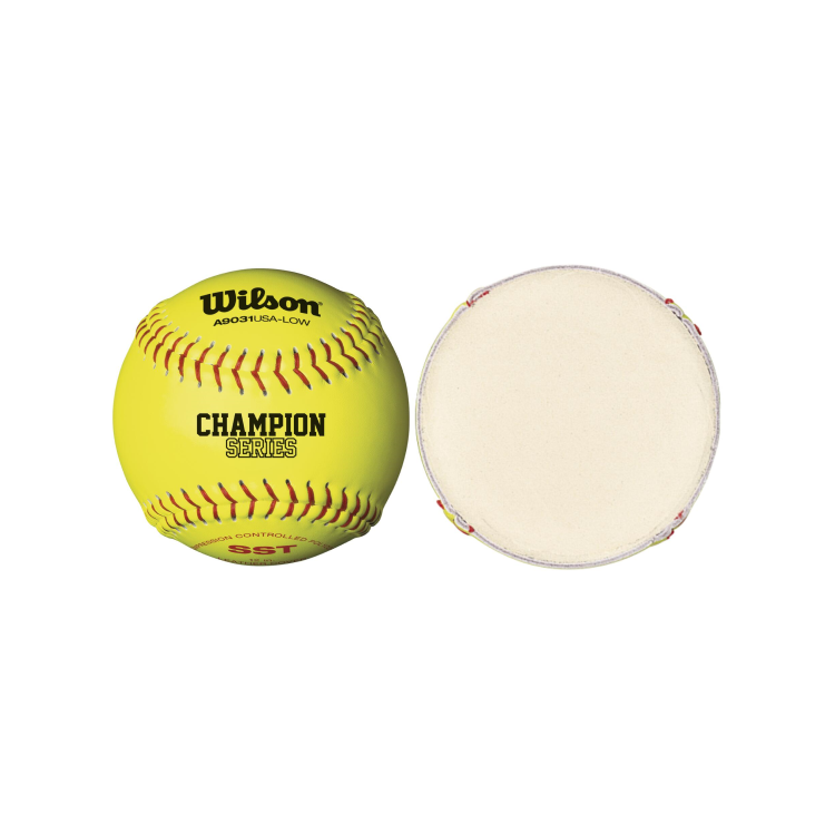 Wilson 12" ASA Leather Polycore Softballs