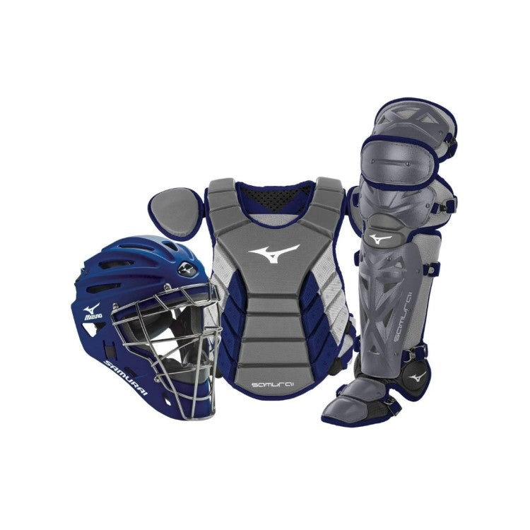 mizuno samurai catchers gear Mizuno Samurai Adult 16" Baseball Catcher's Gear Box Set — Baseline Sports