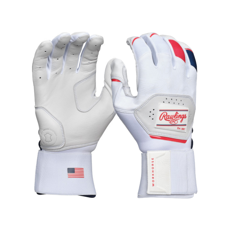 Rawlings Adult Workhorse Compression Strap Batting Gloves Baseline Sports An Extra Innings Company