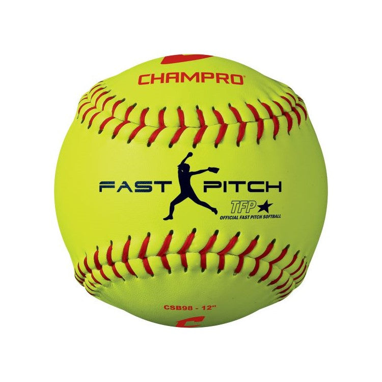 Champro Practice 12" Fastpitch Softball - Leather Cover - CSB98
