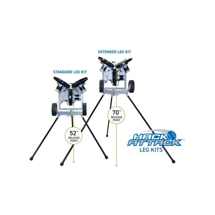 Hack Attack Baseball Pitching Machine w/ Extended Legs