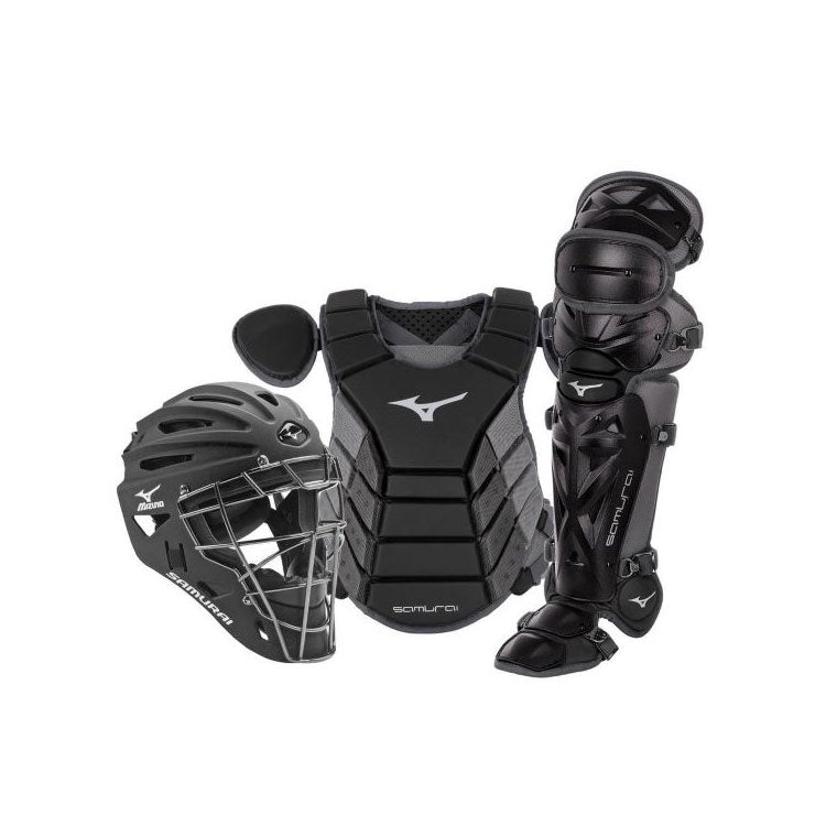 Mizuno Samurai Youth 14" Baseball Catcher's Gear Box Set — Baseline